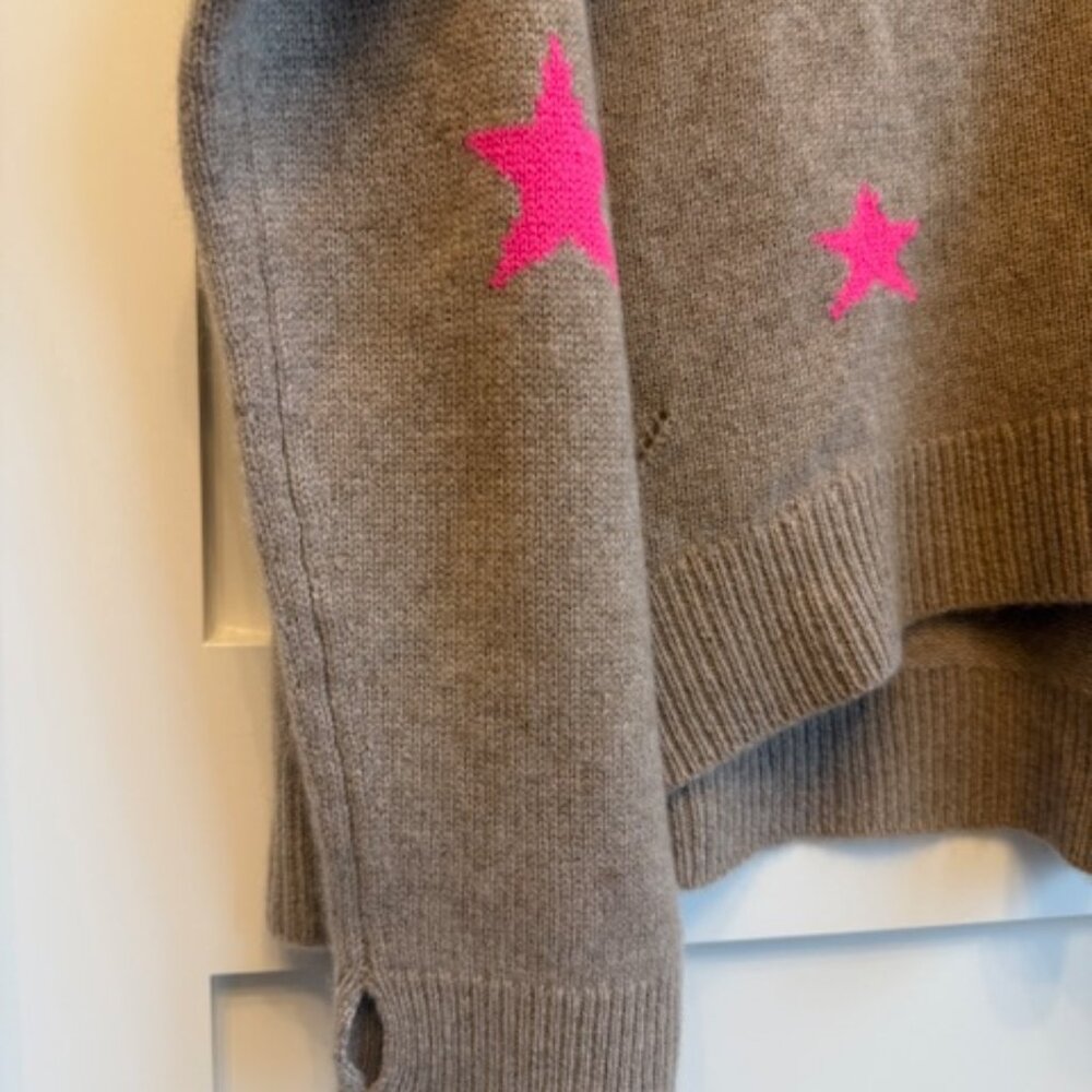 NWT New Zadig & Voltaire Cashmere Markus Stars Sweater Size Small (498 Retail) - Picture 7 of 7